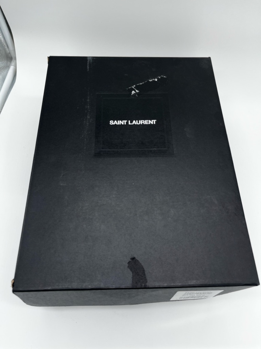 Saint Laurent Bump Low Top Sneakers Grey Cream Lace Up - 37+ (US 7.5) - Picture 15 of 16